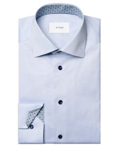 Eton Medallion Effect Contemporary Twill Shirt 
