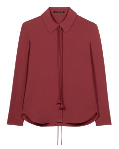 Luisa Cerano Blouse Lange Mouw – Bordeaux