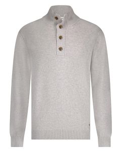 Seven Dials Seeley Trui Polo Kraag – Grijs