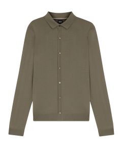 BOSS Gebreid Vest – Bruin