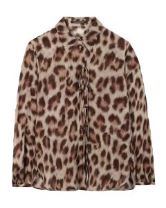 Luisa Cerano Blouse Lange Mouw – Bruin