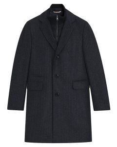 BOSS Slim Fit Mantel – Blauw