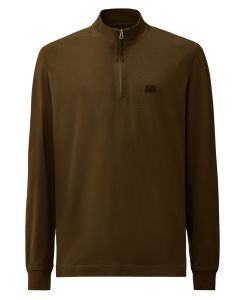 C.P. Company Stretch Piquet Half Zip Polo – Groen
