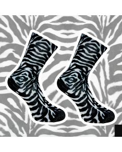 SOCK MY FEET zebra