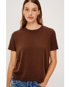 Rails Cotton Cashmere T‑shirt – Espresso