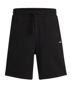 HUGO Relaxed-fit short van katoen met logoprint