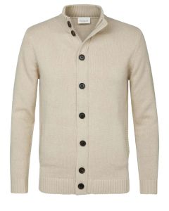 Profuomo beige vest knitted