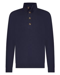 Seven Dials Seeley Trui Polo Kraag – Blauw