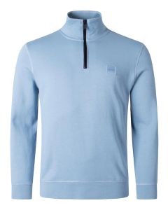 BOSS Orange Zetrust Quarter‑Zip Trui – Blauw