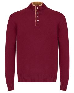 Gran Sasso Trui Knoopkraag – Rood