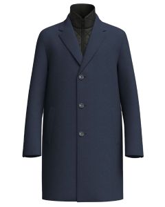 HUGO Milogan Wool Coat – Donkerblauw