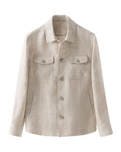Eton linnen four pocket overshirt