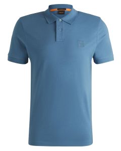 BOSS Orange Slim-fit polo van stretchkatoen