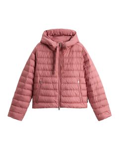 Woolrich gevoerd jack van microvezel met capuchon