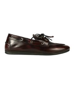 Posa Boat Loafer – Burgundy Glans