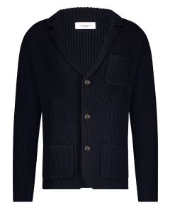 Seven Dials Hutch Gebreid Vest – Blauw