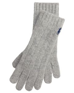 POLO Ralph Lauren Cable Knit Gloves – Grijs
