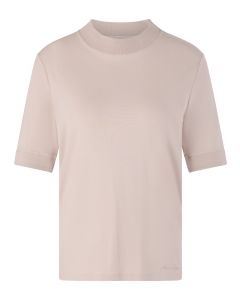 Marc Cain Col T‑Shirt Met Ribboord – Roze